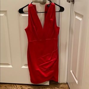 Red bodycon dress